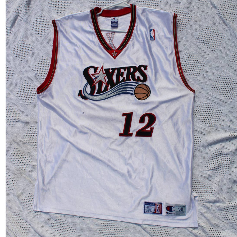 Authentic Vintage Champion Philadelphia 76ers Speedy Claxton jersey 56 3xl